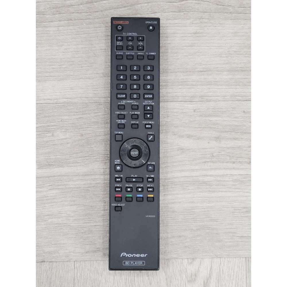 Pioneer VXX3333 Genuine OEM Blu-ray BD Player Remote Control Tested Working